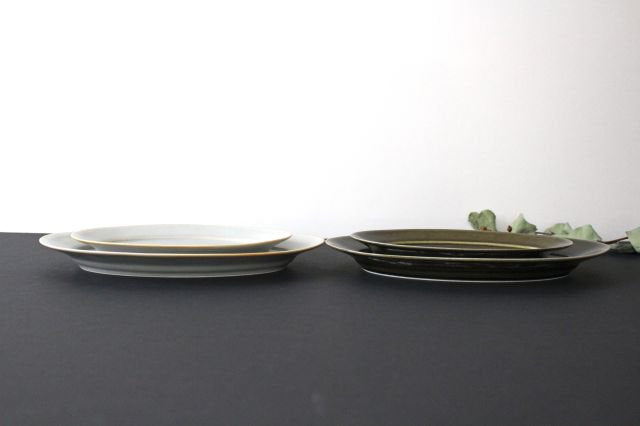 Koyo Kiln Oval Plate Olive L | Arita Ware