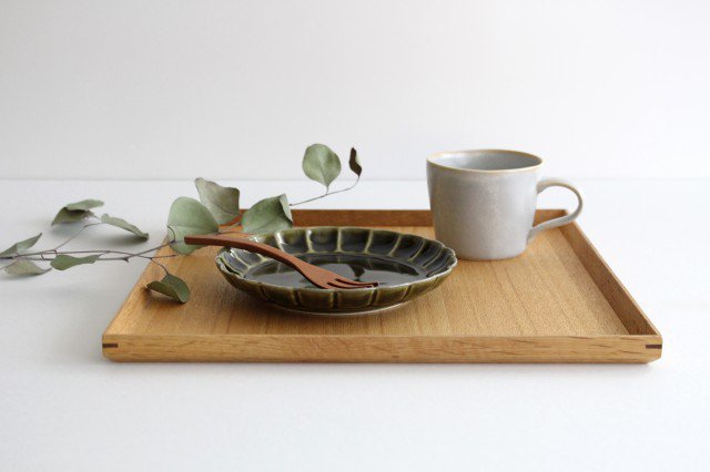 Koyo Kiln Chrysanthemum-shaped Plate Olive 15cm/5.9in | Arita Ware