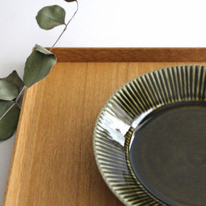 Koyo Kiln Round Deep Plate Shinogi Olive 16.5cm/6.5in | Arita Ware-Detail4
