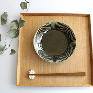 Koyo Kiln Round Deep Plate Shinogi Olive 16.5cm/6.5in | Arita Ware-Detail6