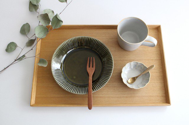 Koyo Kiln Round Deep Plate Shinogi Olive 16.5cm/6.5in | Arita Ware-Detail8