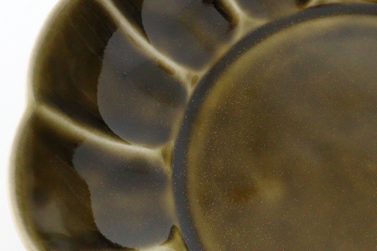 Koyo Kiln Round Deep Plate Shinogi Olive 16.5cm/6.5in | Arita Ware-Detail9