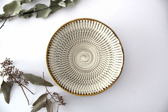 Round Plate Tobikanna 18cm/7.1in | Ontayaki