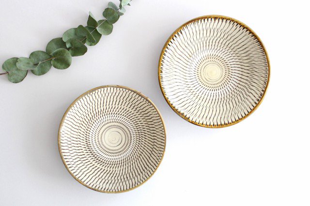 Round Plate Tobikanna 18cm/7.1in | Ontayaki-Detail14