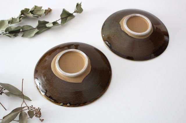 Round Plate Tobikanna 18cm/7.1in | Ontayaki
