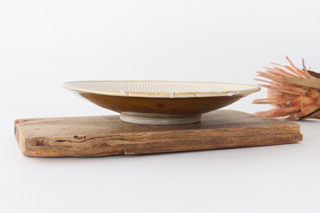 Round Plate Tobikanna 24cm/9.4in | Ontayaki