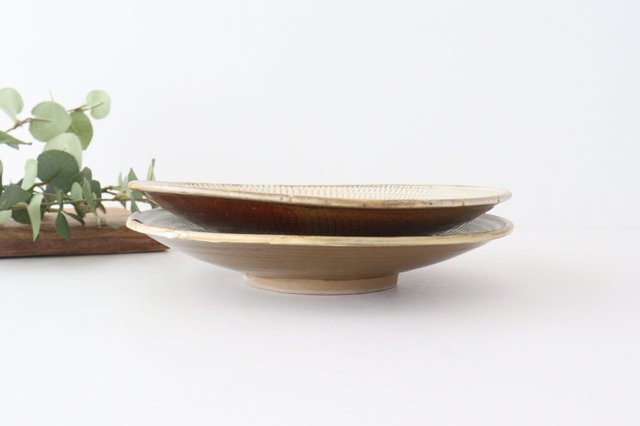 Round Plate Tobikanna 24cm/9.4in | Ontayaki