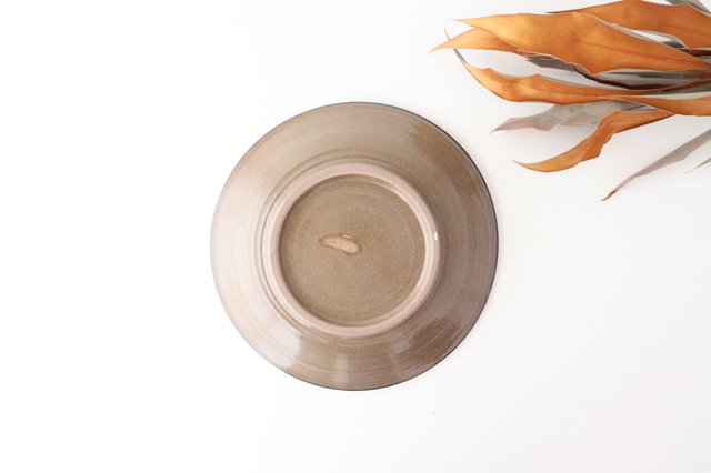 Toshin Kiln Round Plate Blue Arabesque 21cm/8.3in | Tsuboya Ware  Yachimun-Detail4