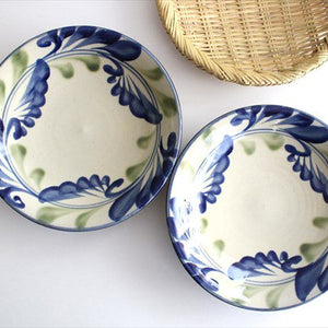 Toshin Kiln Round Plate Lined Arabesque 21cm/8.3in | Tsuboya Ware  Yachimun-Detail8