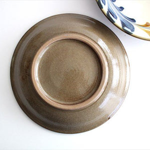 Toshin Kiln Round Plate Deigo Arabesque 21cm/8.3in | Tsuboya Ware  Yachimun-Detail3