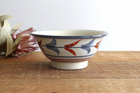 Toshin Kiln Ramen Bowl Bougainvillea  | Tsuboya Ware Yachimun-TOP