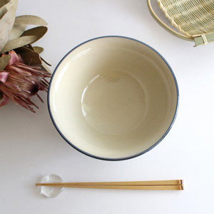 Toshin Kiln Ramen Bowl Bougainvillea  | Tsuboya Ware Yachimun-Detail2