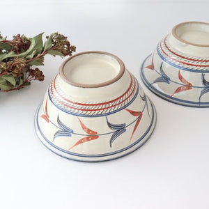 Toshin Kiln Ramen Bowl Bougainvillea  | Tsuboya Ware Yachimun-Detail3