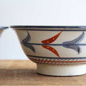 Toshin Kiln Ramen Bowl Bougainvillea  | Tsuboya Ware Yachimun-Detail8