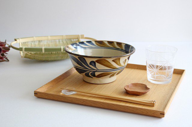 Toshin Kiln Ramen Bowl Deigo Arabesque  | Tsuboya Ware Yachimun-Detail12