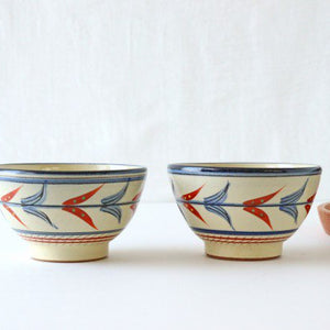 Toshin Kiln Soup Bowl Red Bougainvillea | Tsuboya Ware Yachimun-Detail5