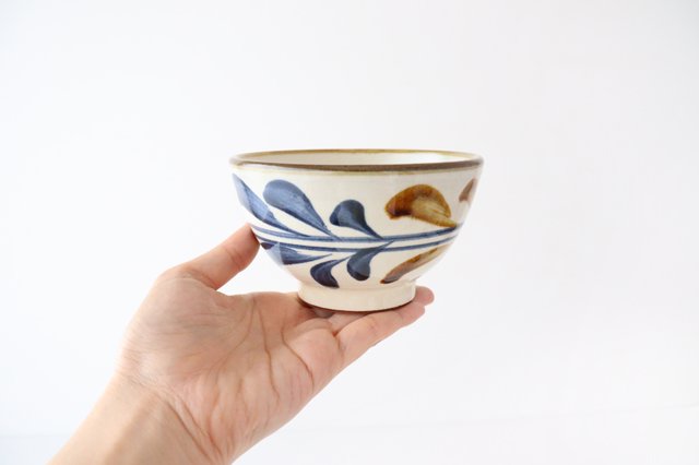 Toshin Kiln Soup Bowl Deigo Arabesque | Tsuboya Ware Yachimun-Detail5