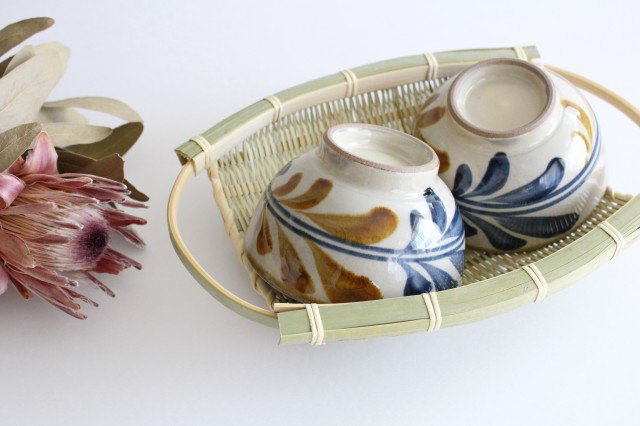 Toshin Kiln Soup Bowl Deigo Arabesque | Tsuboya Ware Yachimun-Detail8