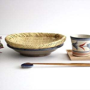 Toshin Kiln Soba Choko Red Bougainvillea Small | Free Cup Tsuboya Ware Yachimun-Detail11