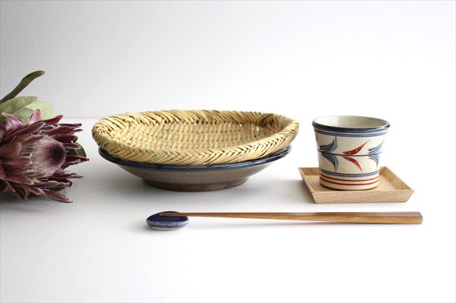 Toshin Kiln Soba Choko Red Bougainvillea Small | Free Cup Tsuboya Ware Yachimun-Detail11