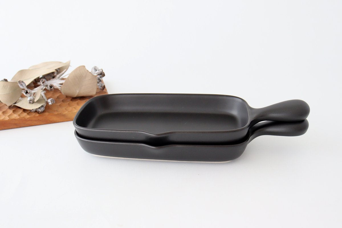 Grill Long Square Hand Plate Heat-resistant | Banko Ware