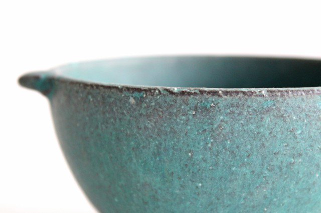 Multi-bowl with Handles Turquoise Blue | Serving Bowl Mino Ware