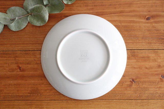 Round Plate Gray Leaves 15cm/5.9in | Hasami Ware
