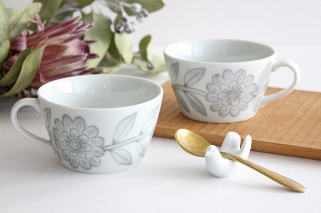 Mug Gray Daisy | Hasami Ware