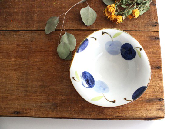 Deformed Bowl Blue Apple M | Serving Bowl Hasami Ware