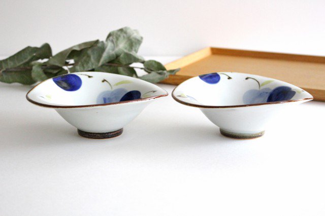 Deformed Bowl Blue Apple M | Serving Bowl Hasami Ware