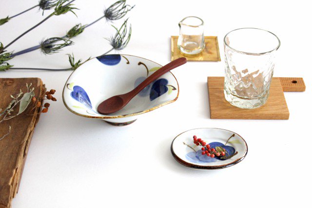 Deformed Bowl Blue Apple M | Serving Bowl Hasami Ware