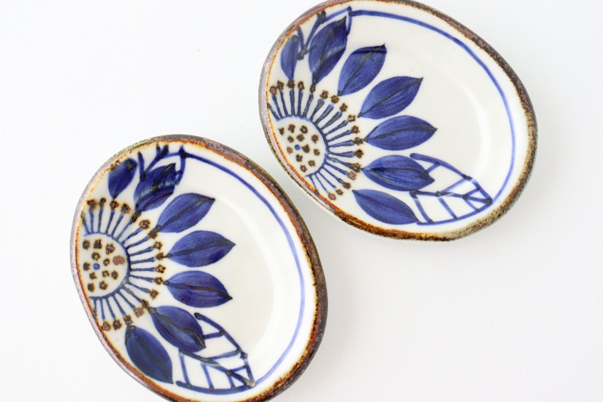 Sauce Plate Blueme | Hasami Ware