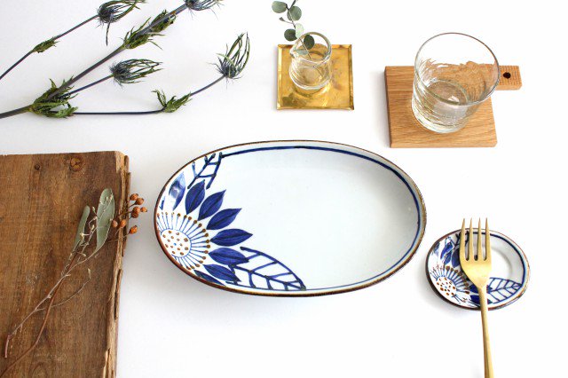 Sauce Plate Blueme | Hasami Ware