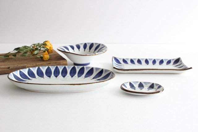 Sauce Plate Blue Petal | Hasami Ware