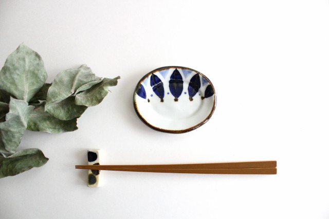 Sauce Plate Blue Petal | Hasami Ware