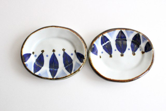 Sauce Plate Blue Petal | Hasami Ware