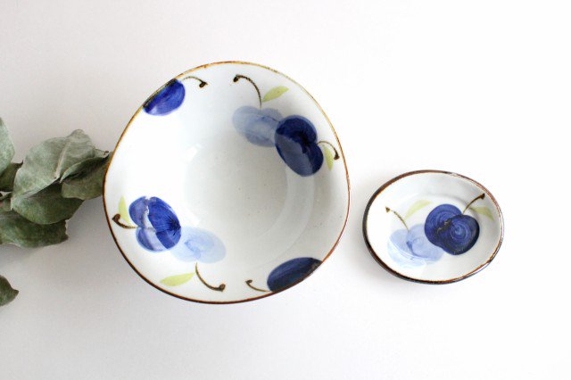 Sauce Plate Blue Apples | Hasami Ware