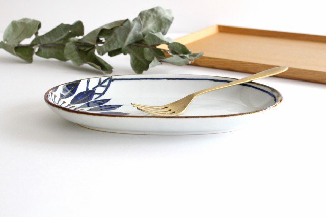Oval Plate Blueme | Hasami Ware
