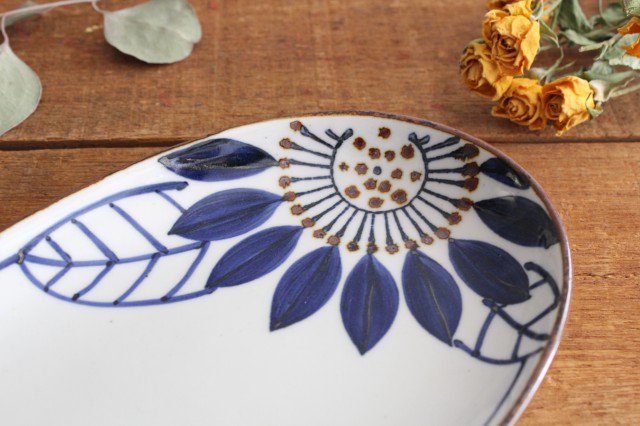 Oval Plate Blueme | Hasami Ware