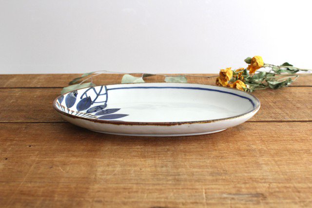 Oval Plate Blueme | Hasami Ware