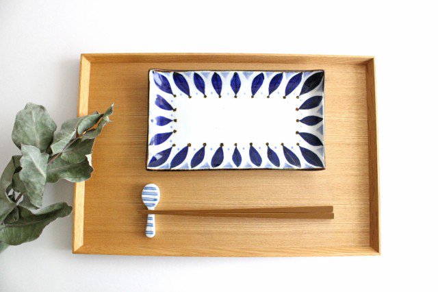 Rectangle Plate Petal |Sushi Plate Hasami Ware-Detail3