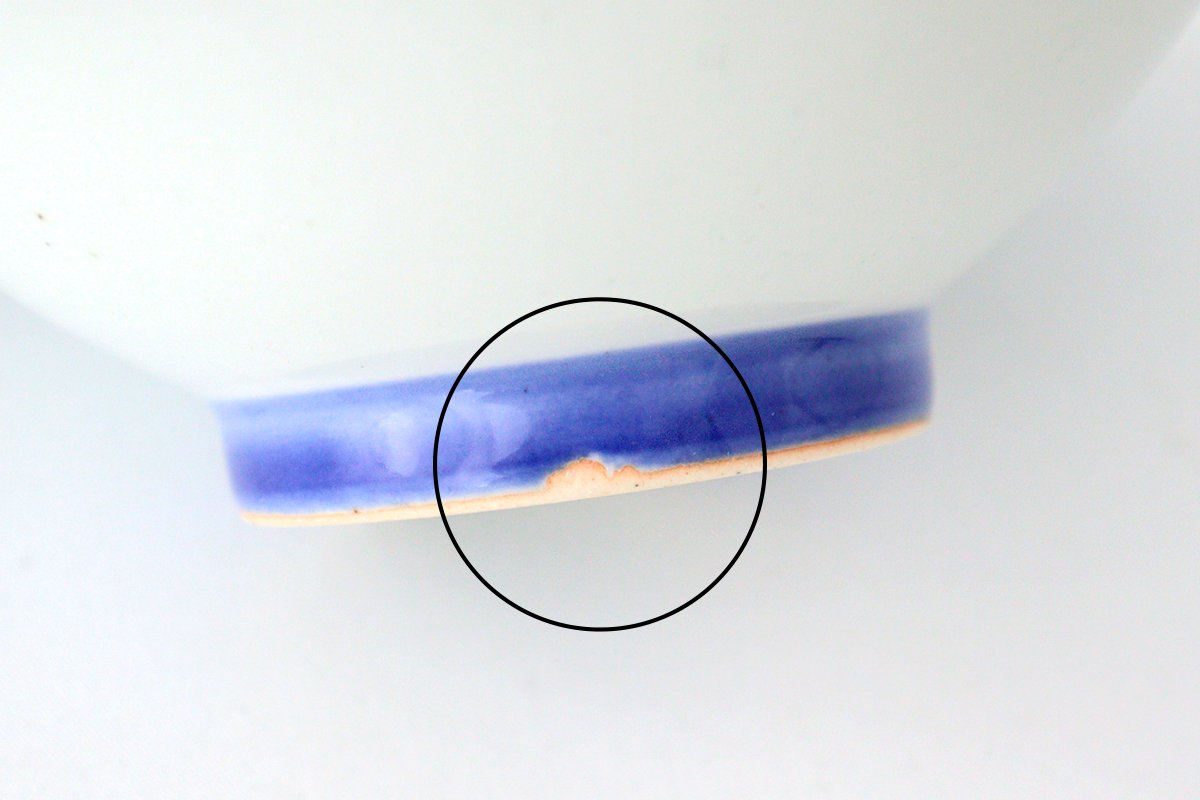 Deformed Bowl Blue Arabesque M | Serving Bowl Hasami Ware