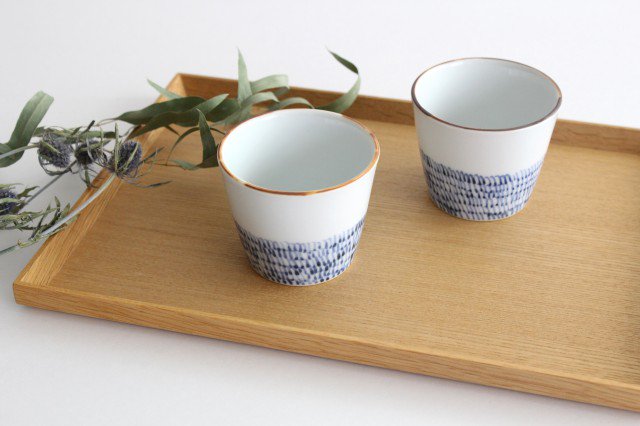 Soba Choko Blue Arabesque | Free Cup Arita Ware