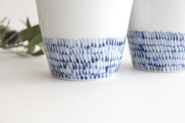Soba Choko Blue Arabesque | Free Cup Arita Ware
