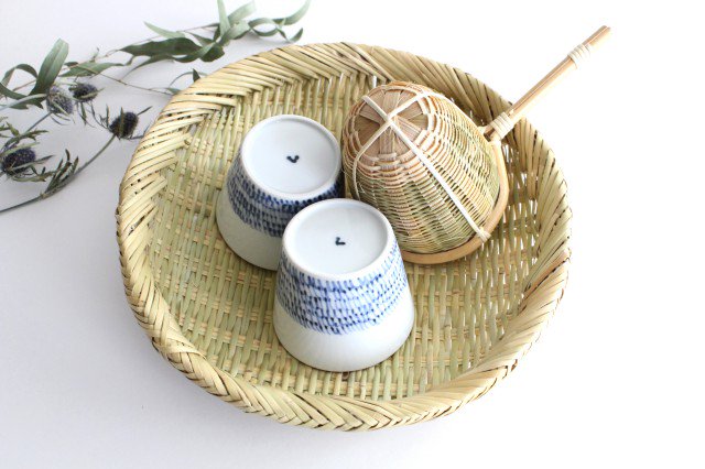 Soba Choko Blue Arabesque | Free Cup Arita Ware