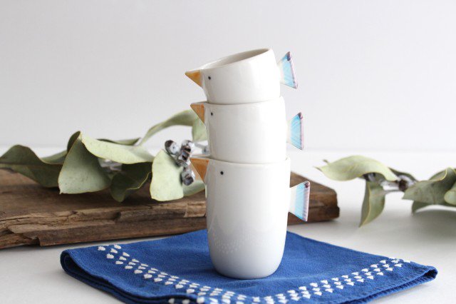 tori Bird 3-piece Mini Pots | Hasami Ware