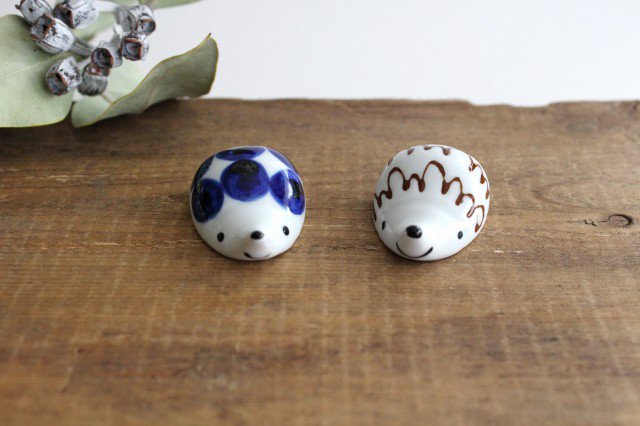 Hedgehog Chopstick Rest Bubbbles | Hashioki Hasami Ware