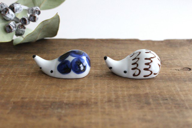 Hedgehog Chopstick Rest Bubbbles | Hashioki Hasami Ware