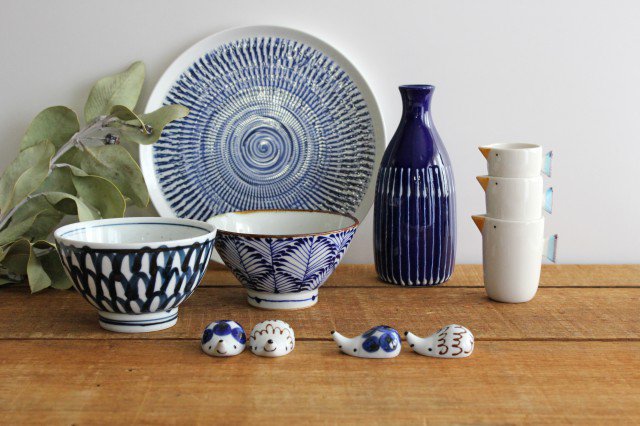 Hedgehog Chopstick Rest Bubbbles | Hashioki Hasami Ware