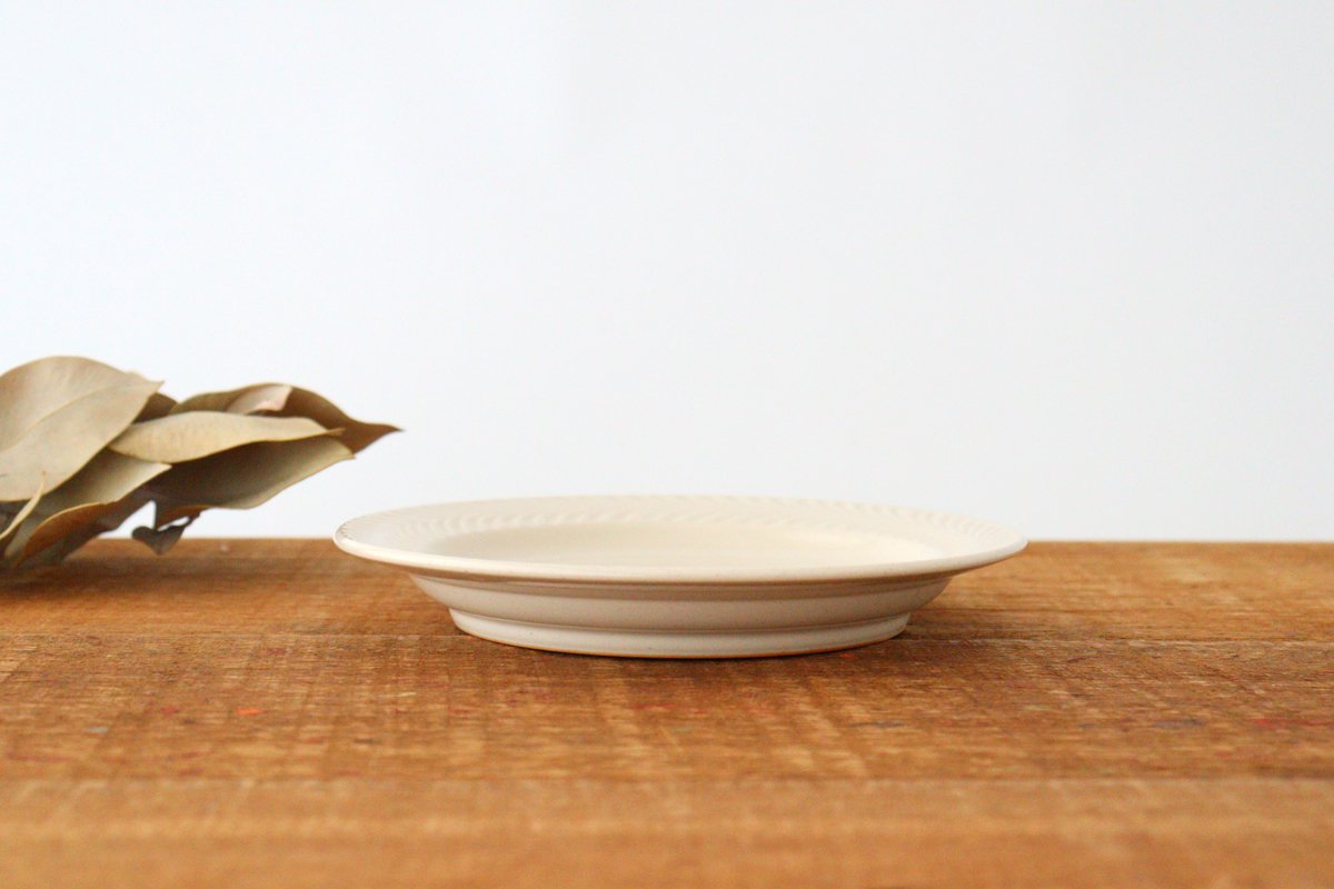 Round Plate Rosemary Ivory 17.5㎝/6.9in | Hasami Ware